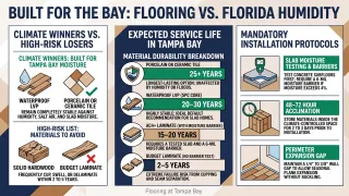 Pisos para la bahía: cuáles resisten la humedad de Florida, su vida útil en Tampa Bay y los protocolos de instalación que los protegen