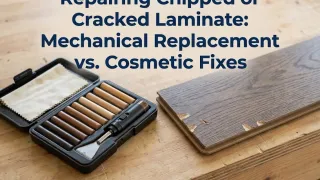 Comparison of cosmetic floor repair kits and mechanical plank replacement in a Florida home